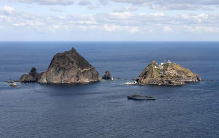 島根県・竹島（韓国名・独島）＝２０１９年１１月（ＡＦＰ時事）