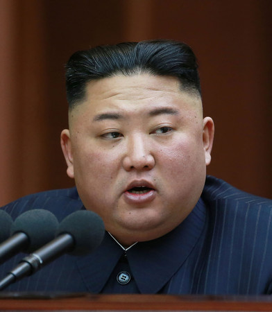 北朝鮮の金正恩朝鮮労働党総書記＝２０１９年４月、平壌（朝鮮中央通信配信）（ＡＦＰ時事）