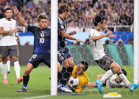 サッカーＷ杯アジア最終予選・日本対中国戦＝５日、埼玉スタジアム