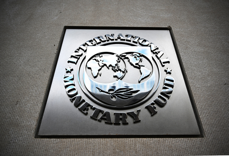 国際通貨基金（ＩＭＦ）のロゴマーク（ＡＦＰ時事）