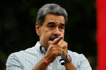 ベネズエラのマドゥロ大統領=8月28日、カラカス(AFP時事)