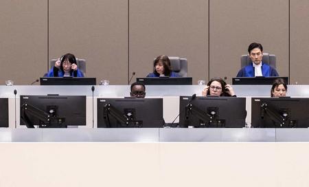 オランダ・ハーグの国際刑事裁判所(ICC)=11月20日(EPA時事)