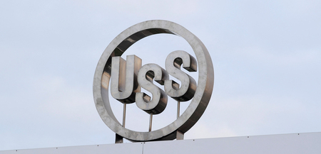 米鉄鋼大手USスチールのロゴマーク(AFP時事)