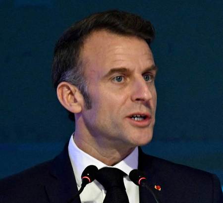 フランスのマクロン大統領(AFP時事)
