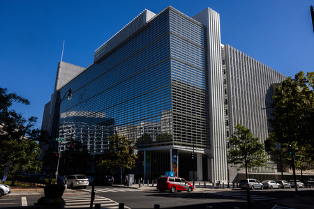 世界銀行本部=米ワシントン(AFP時事)