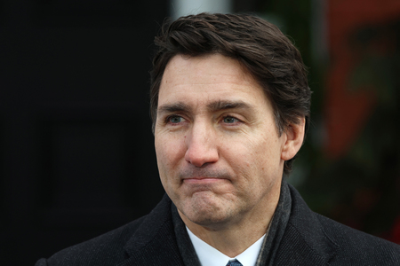 カナダのトルドー首相=6日、オタワ(AFP時事)