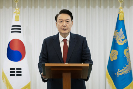 韓国の尹錫悦大統領=2024年12月、ソウル(大統領府提供)(AFP時事)