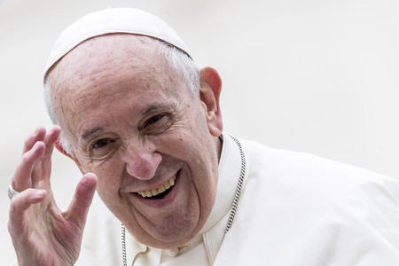 フランシスコ・ローマ教皇=2019年5月、バチカン市(EPA時事)