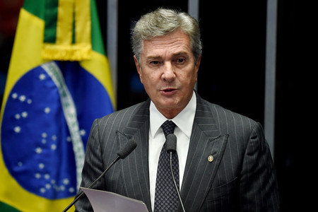 ブラジルのコロル元大統領=2016年5月、ブラジリア(AFP時事)