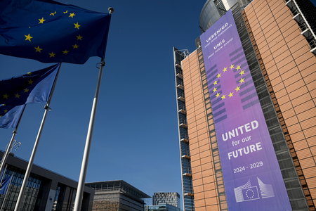 ベルギー・ブリュッセルの欧州連合(EU)欧州委員会本部(AFP時事)