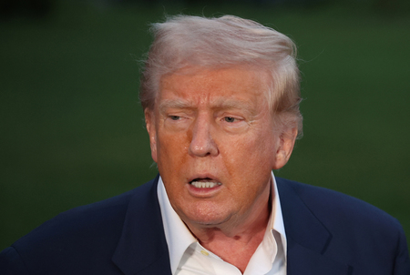 トランプ米大統領=4日、ワシントン(AFP時事)