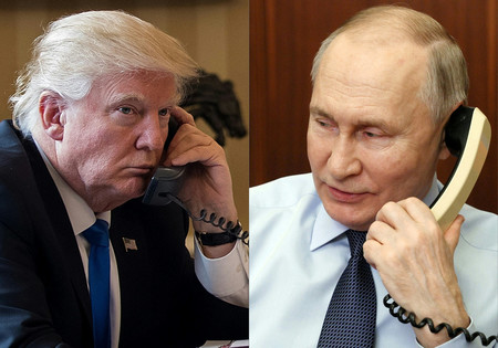 トランプ米大統領（左）とロシアのプーチン大統領（ＡＦＰ時事）