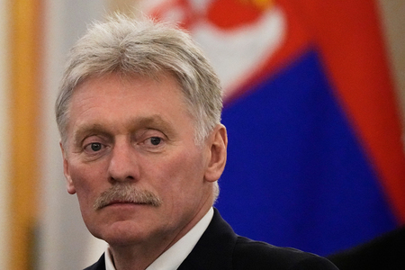 ロシアのペスコフ大統領報道官＝９日、モスクワ（ＡＦＰ時事）