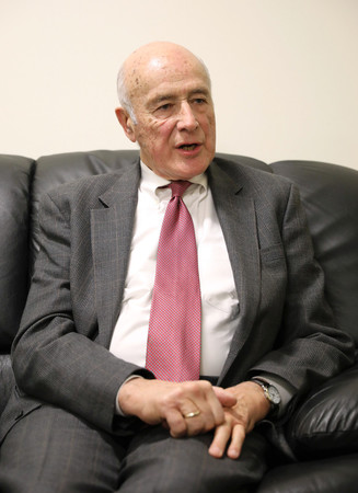 米国の国際政治学者ジョセフ・ナイ氏＝２０１９年１２月、ワシントン