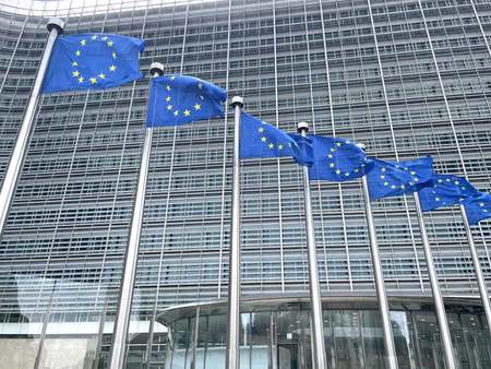 ベルギー・ブリュッセルの欧州連合(EU)欧州委員会