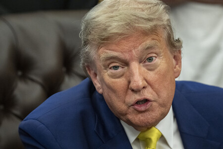 トランプ米大統領=18日、ワシントン(EPA時事)