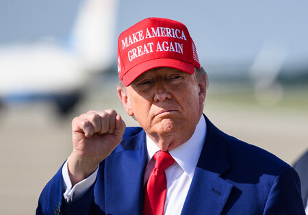 トランプ米大統領＝２１日、東部メリーランド州（ＡＦＰ時事）