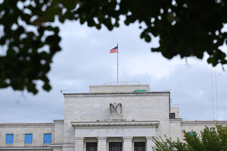 米連邦準備制度理事会（ＦＲＢ）のビル＝ワシントン（ＡＦＰ時事）