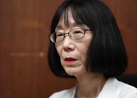 国際刑事裁判所（ＩＣＣ）の赤根智子所長＝２０２３年７月、東京都港区
