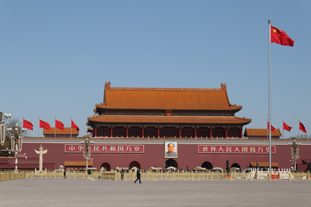 天安門広場＝２０２４年３月、中国・北京