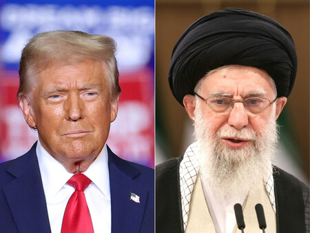 トランプ米大統領（左）とイランの最高指導者ハメネイ師（ＡＦＰ時事）