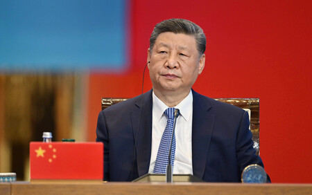 中国の習近平国家主席=17日、アスタナ(カザフスタン大統領府提供)(EPA時事)