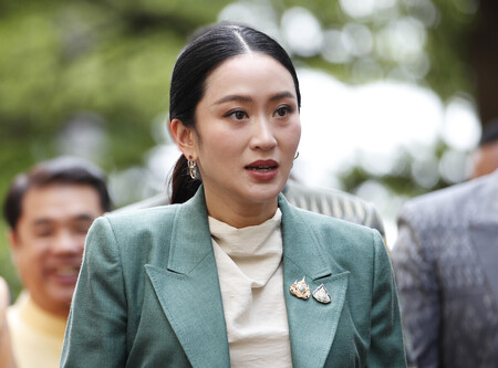 タイのペートンタン首相=1日、バンコク(EPA時事)