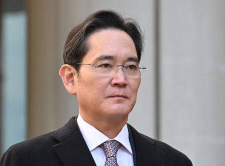 サムスン電子の李在鎔会長=2月3日、ソウル(AFP時事)