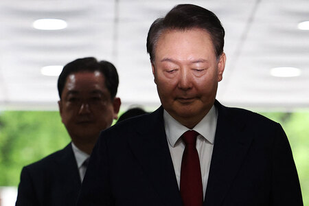 韓国の尹錫悦前大統領=9日、ソウル(AFP時事)