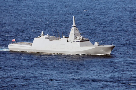 海上自衛隊の護衛艦「もがみ」＝２０２２年１１月、神奈川県沖