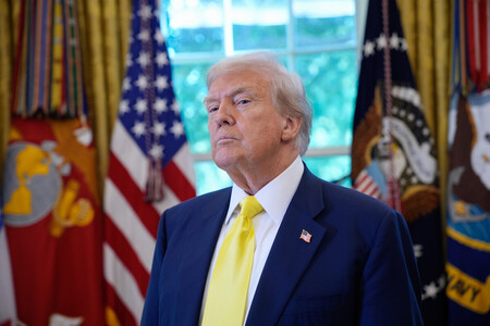 トランプ米大統領＝７日、ワシントン（ＥＰＡ時事）