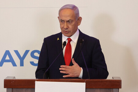 イスラエルのネタニヤフ首相＝７月２７日、エルサレム（ＡＦＰ時事）