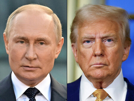 ロシアのプーチン大統領（左）とトランプ米大統領（ＡＦＰ時事）