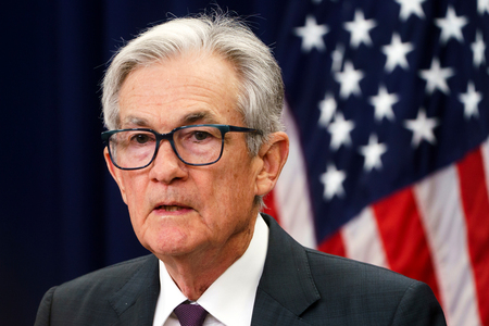米連邦準備制度理事会（ＦＲＢ）のパウエル議長＝７月３０日、ワシントン（ＥＰＡ時事）