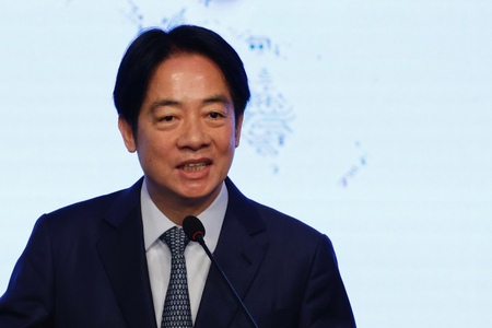 台湾の頼清徳総統＝５日、台北（ＥＰＡ時事）