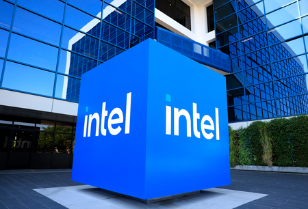 米半導体大手インテル本社=カリフォルニア州サンタクララ(AFP時事)