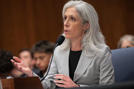 退任した米疾病対策センター(CDC)のモナレズ所長=6月25日、ワシントン(AFP時事)