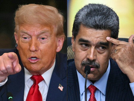 トランプ米大統領（左）とベネズエラのマドゥロ大統領（ＡＦＰ時事）
