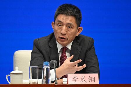 中国の李成鋼・国際貿易交渉代表=7月18日、北京(AFP時事)