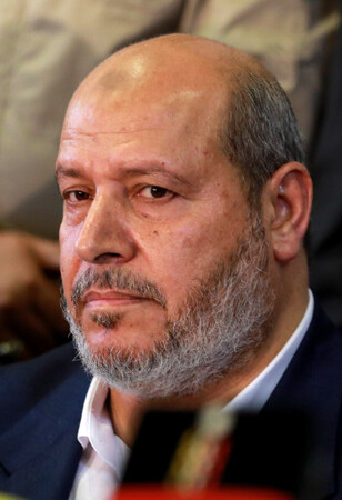 イスラム組織ハマスの幹部ハリル・ハイヤ氏=2022年10月、ダマスカス(AFP時事)