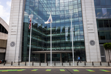 米証券取引委員会(SEC)本部=6月9日、ワシントン(EPA時事)