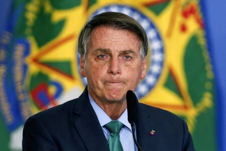 ブラジルのボルソナロ前大統領=2021年8月、ブラジリア(AFP時事)