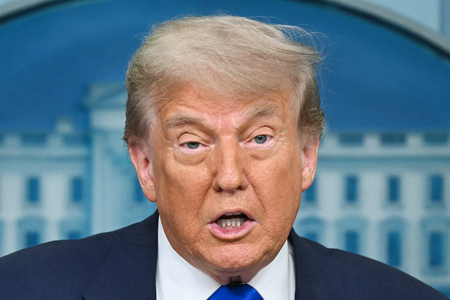 トランプ米大統領＝６月２７日、ワシントン（ＡＦＰ時事）