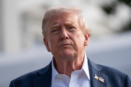 トランプ米大統領=26日、ワシントン(AFP時事)
