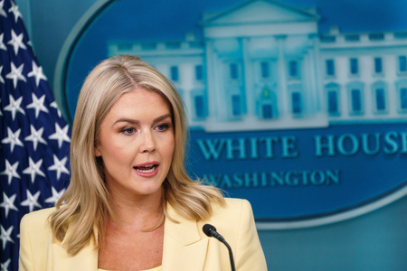レビット米大統領報道官（ＥＰＡ時事）