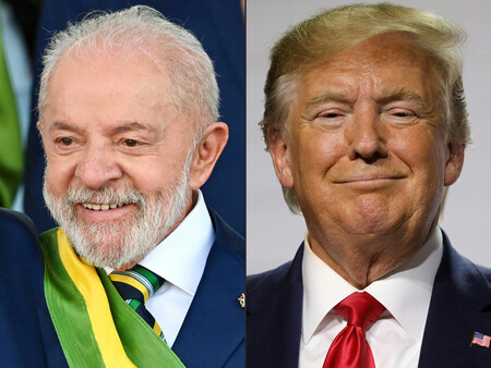 ブラジルのルラ大統領(左、9月7日)とトランプ米大統領(2019年8月26日)(AFP時事)