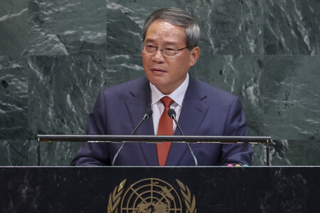 中国の李強首相=9月26日、ニューヨーク(EPA時事)