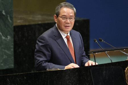 中国の李強首相=9月26日、ニューヨーク(AFP時事)