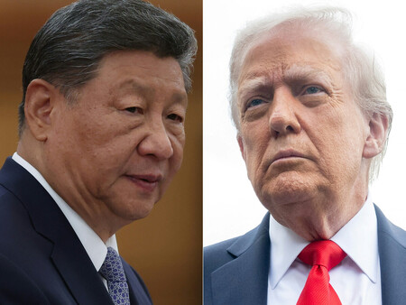 トランプ米大統領(右)と中国の習近平国家主席(AFP時事)