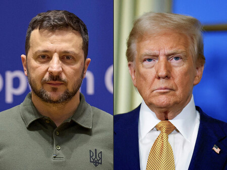トランプ米大統領(右)とウクライナのゼレンスキー大統領(AFP時事)